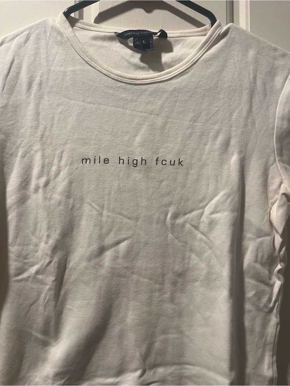 Mile High FCUK French Connection White Tee - Picture 2 of 4